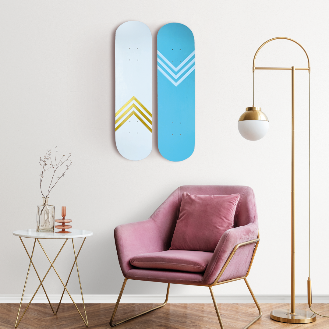 "Up and Down" Skateboard Wall Decor