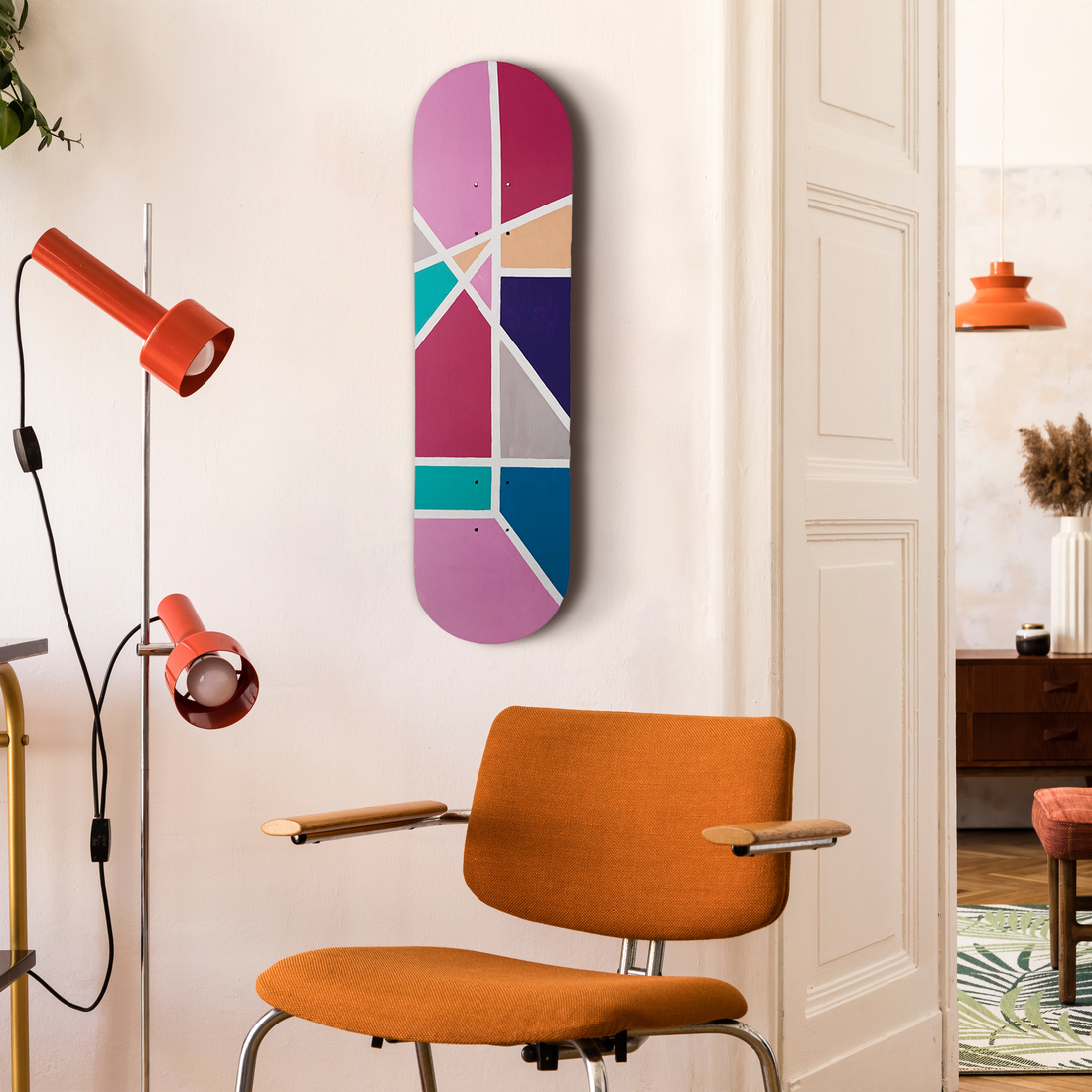 "Color Maze" Skateboard Wall Decor