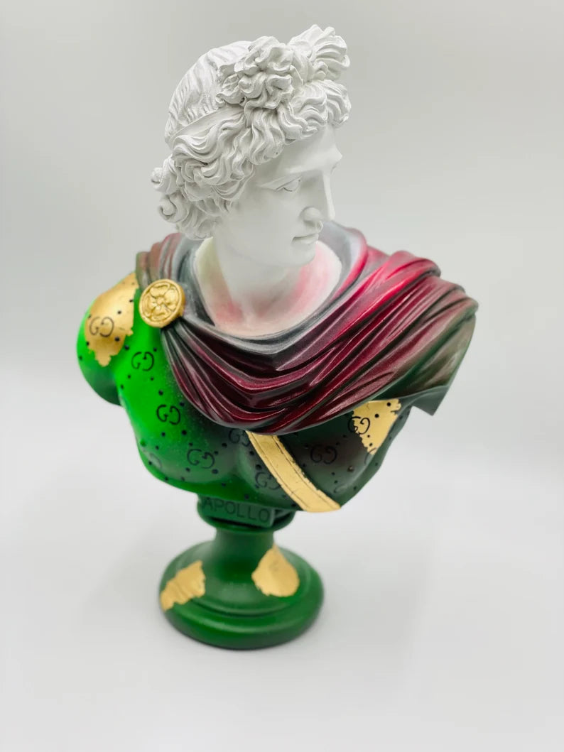 Apollo Sculpture Gold&Green