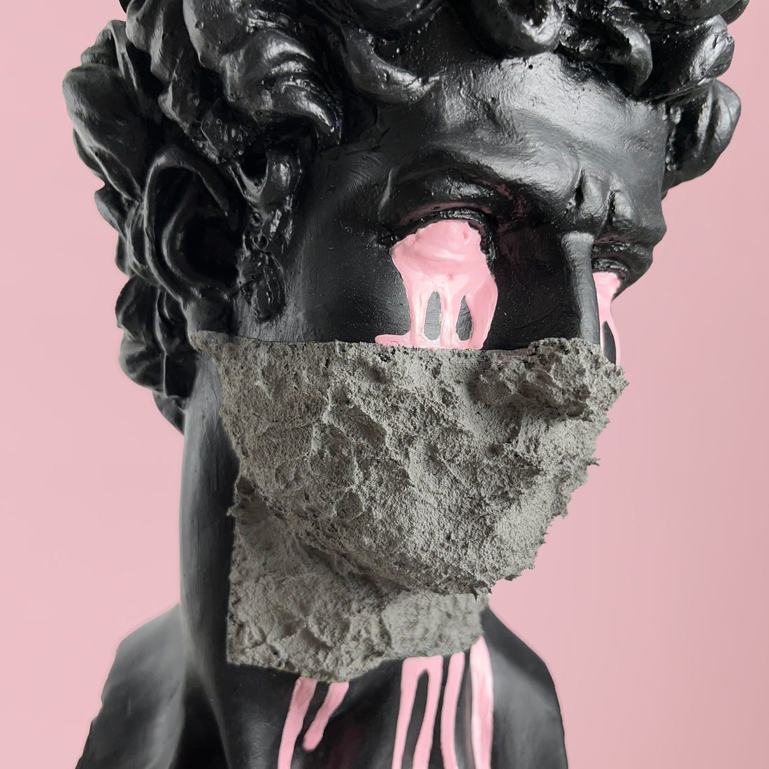David "Shut Your Mouth" Sculpture