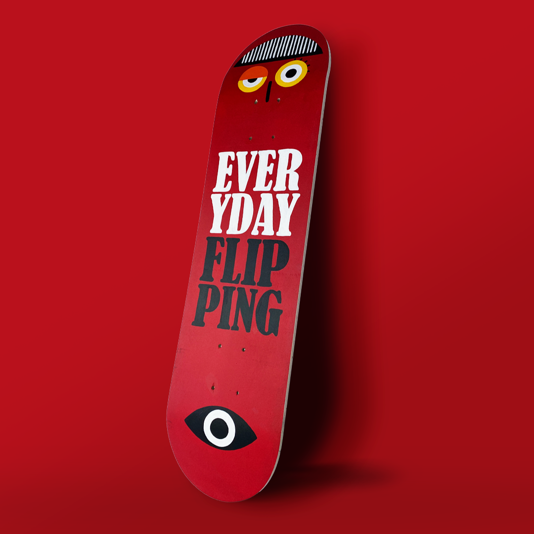 "Flipping" Skateboard Wall Decor