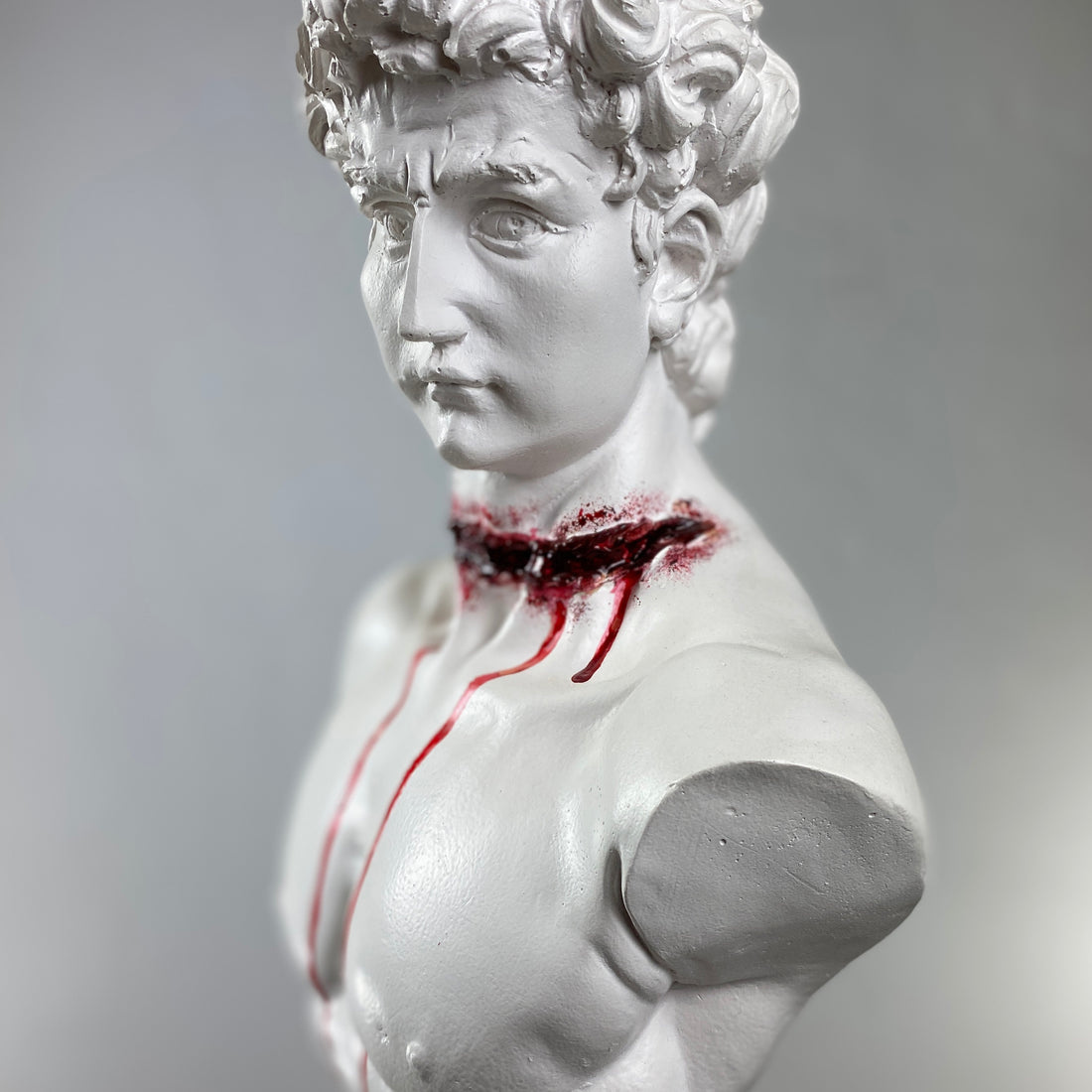 David "Cut Throat" Sculpture