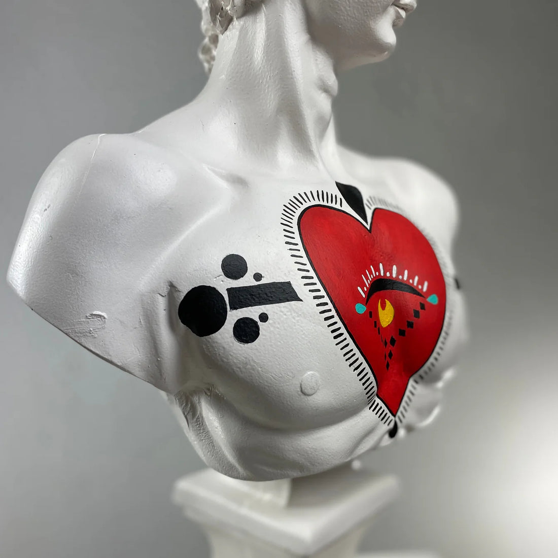 David "Sacred Heart" Sculpture