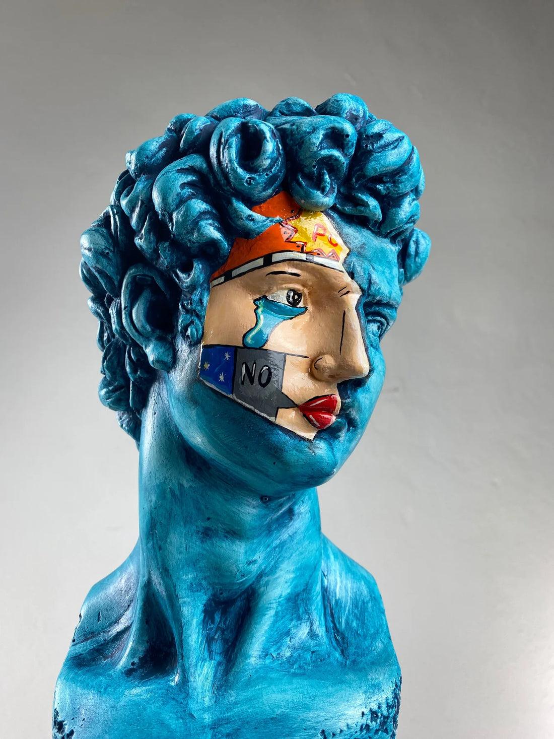 David "Blue Mirage" Sculpture