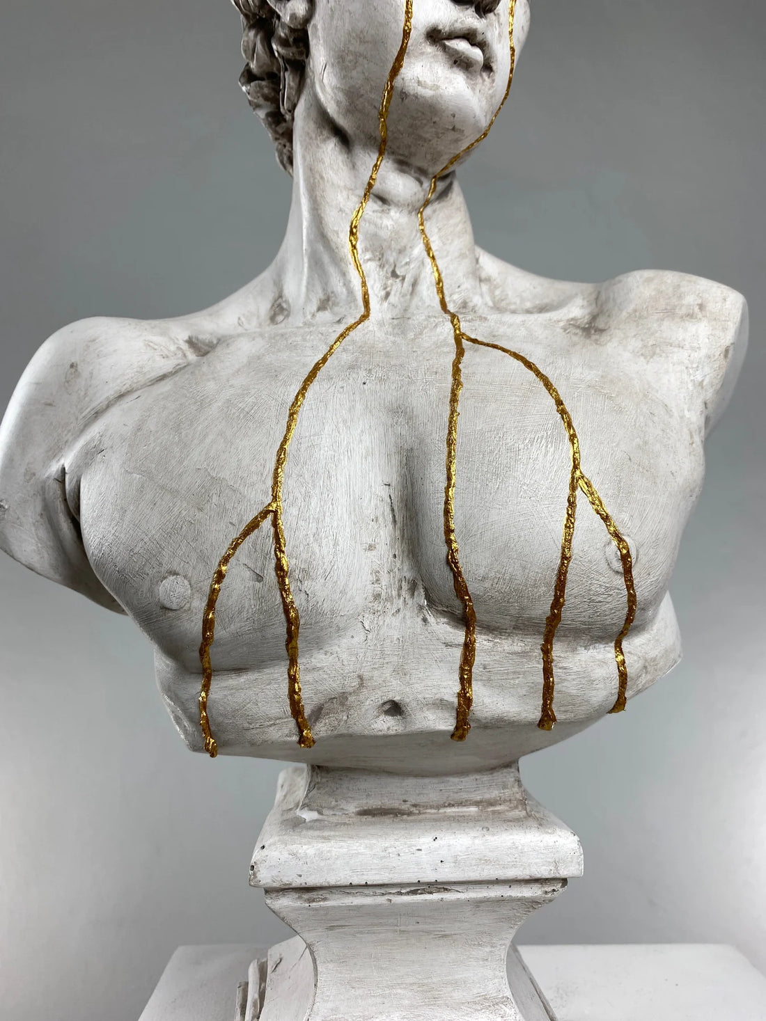 David "Golden Tears" Sculpture