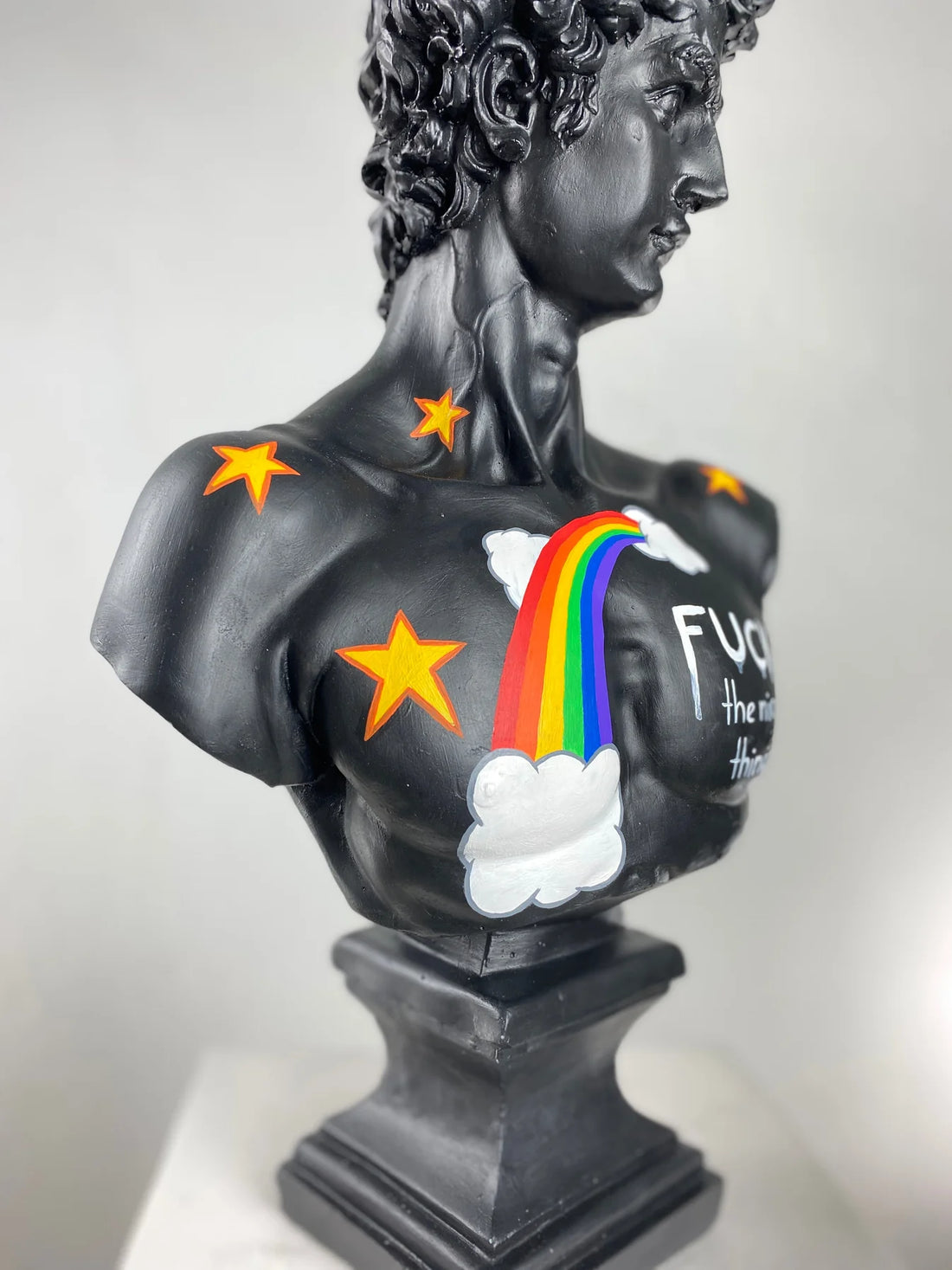 David "F The Nice Things" Sculpture