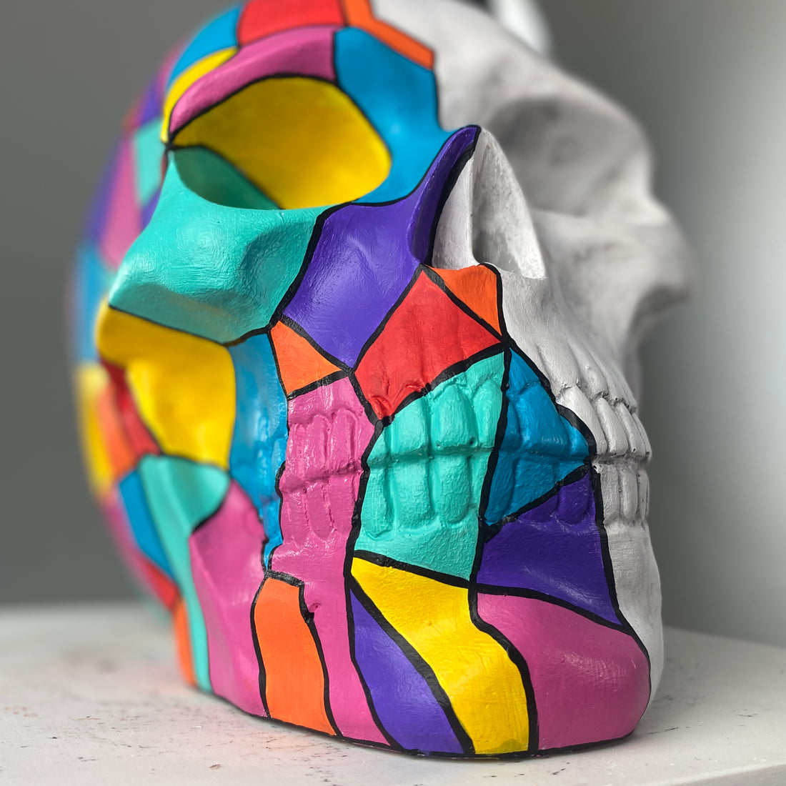 Skull "Geometric" Sculpture