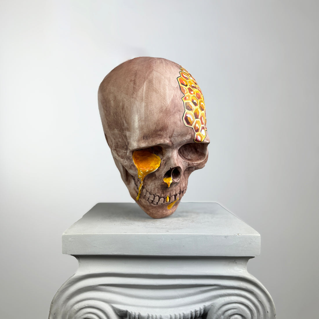 Skull "Beekeeper" Sculpture