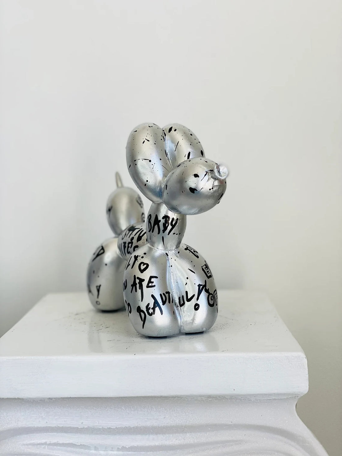 Balloon Dog Sculpture Silver