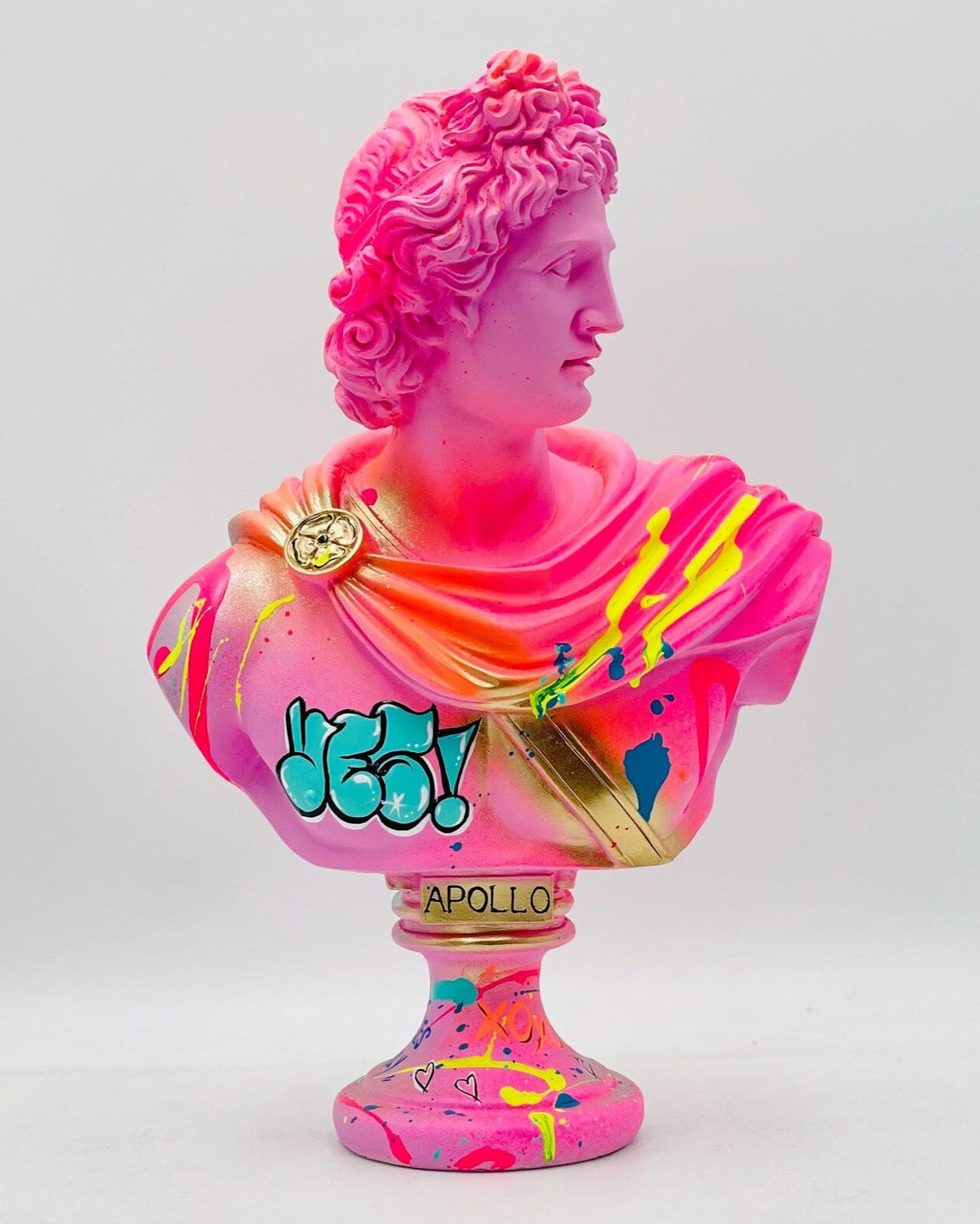 Apollo Sculpture Graffiti Pink